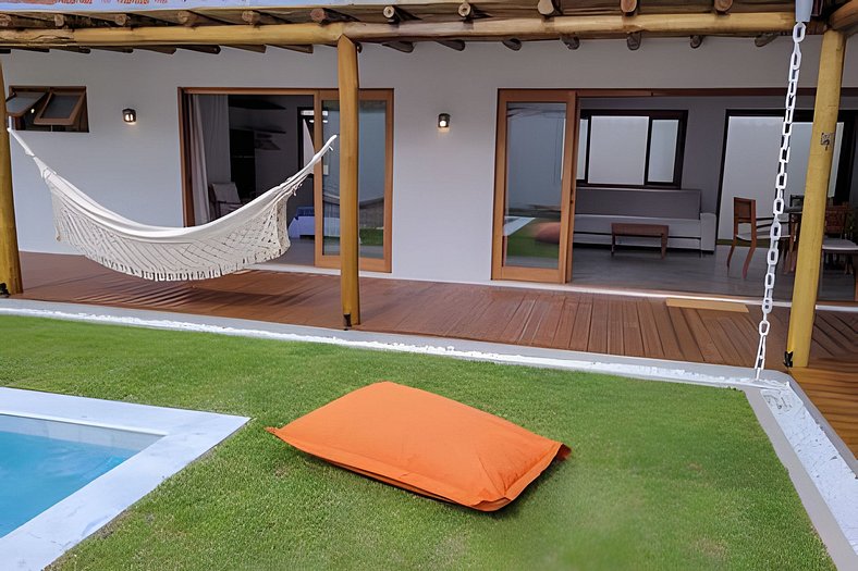 Heated pool with hydro and beach